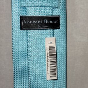 Laurant Bennet Milano Textured‎ Tie Turquoise